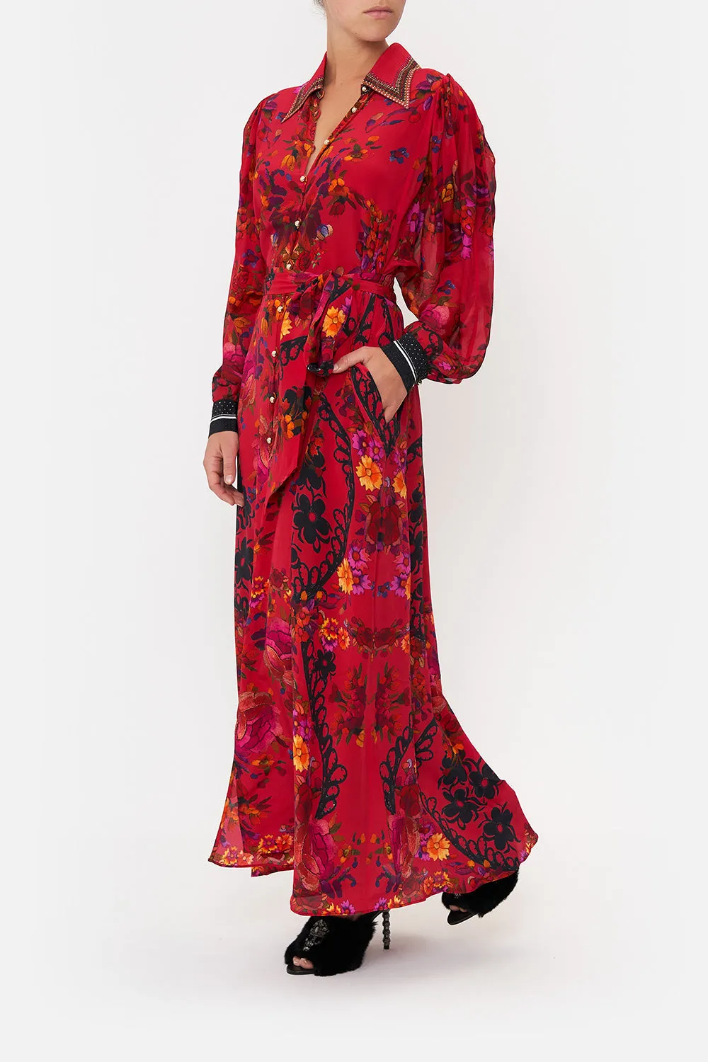 CURVED COLLAR SHIRT DRESS VIEW FROM THE VEIL sold by Camilla product image thumbnail 4