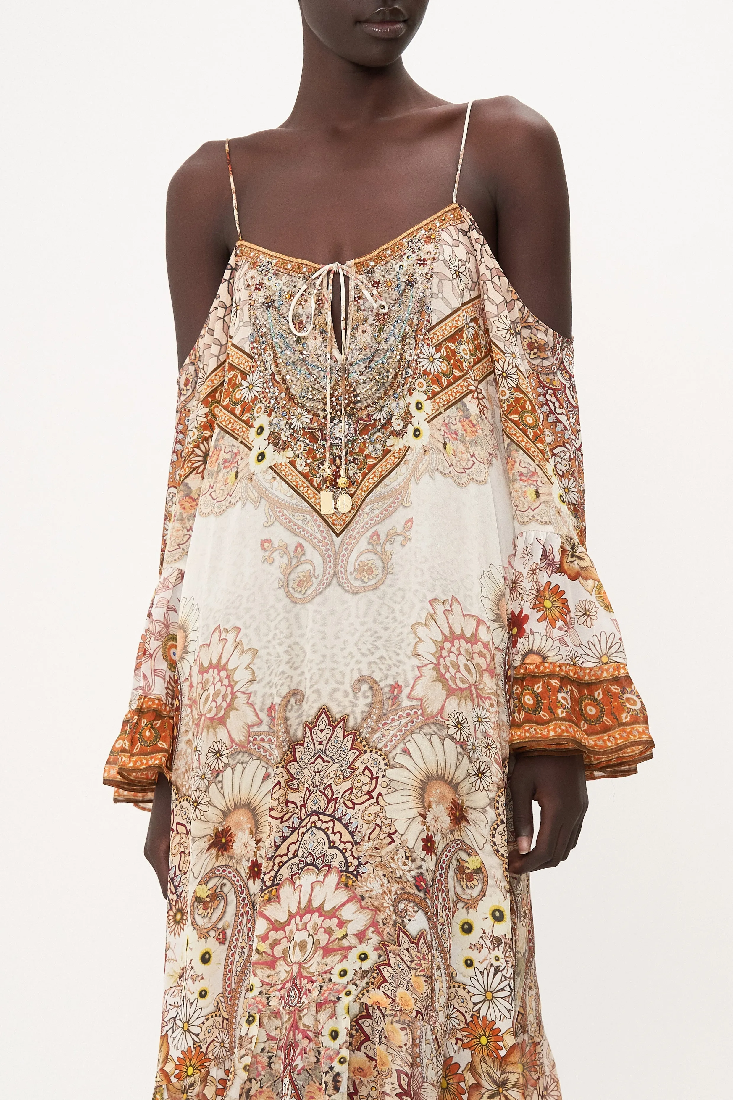 DROP SHOULDER LONG SLEEVE DRESS HEART OF A HIPPIE sold by Camilla product image thumbnail 5