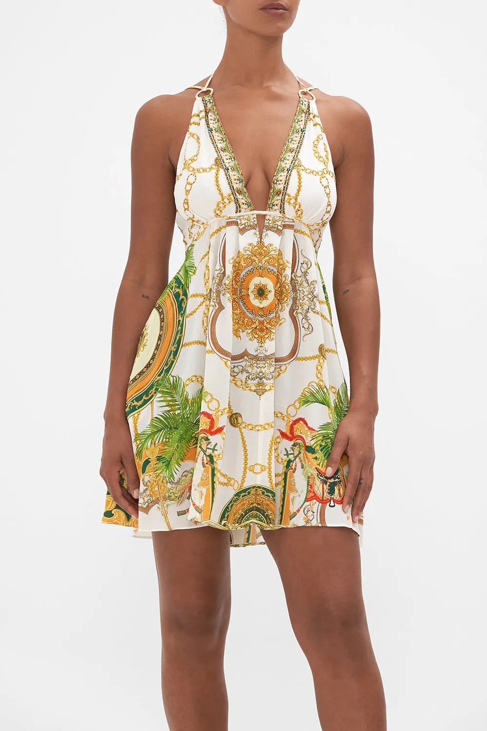 SHORT FLARED DRESS WITH HARDWARE MY SWEET DEVOTION sold by Camilla product image thumbnail 4