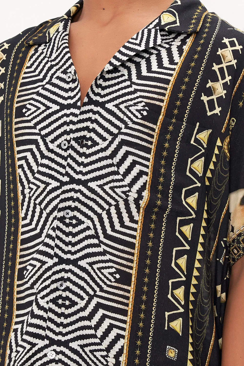 SHORT SLEEVE CAMP COLLARED SHIRT DESERT DREAMS sold by Camilla product image thumbnail 5