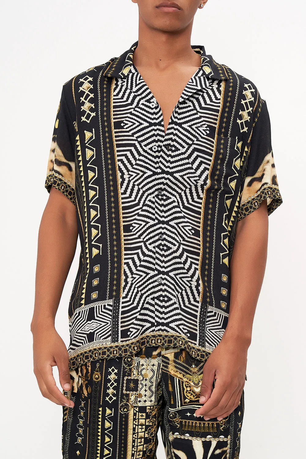 SHORT SLEEVE CAMP COLLARED SHIRT DESERT DREAMS sold by Camilla product image thumbnail 4