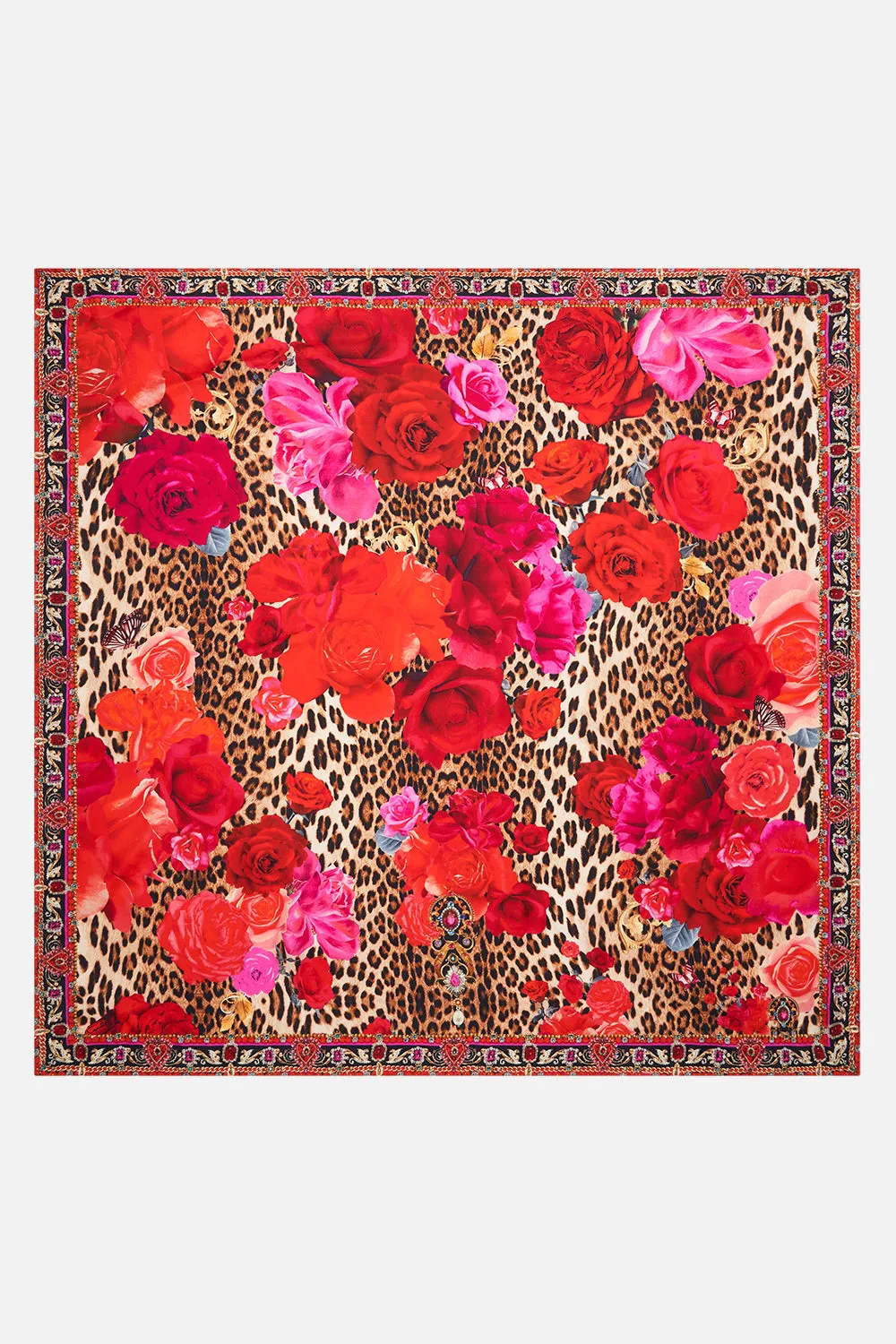 LARGE SQUARE SCARF HEART LIKE A WILDFLOWER sold by Camilla product image thumbnail 2