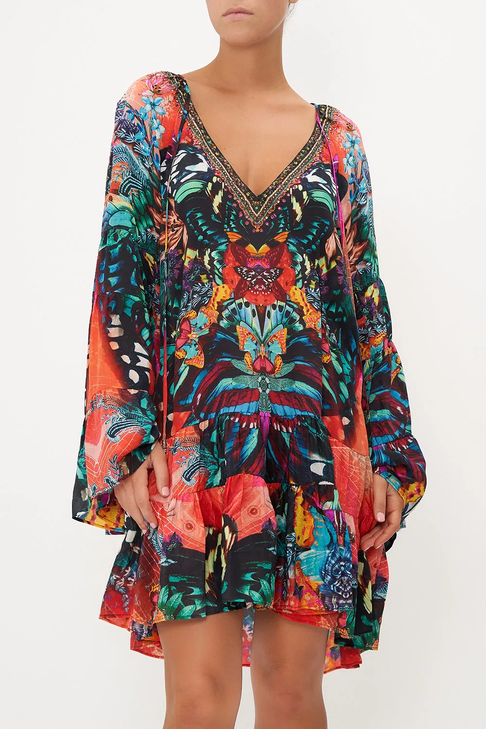 A-LINE GATHERED PANEL DRESS IN A FLUTTER sold by Camilla product image thumbnail 5