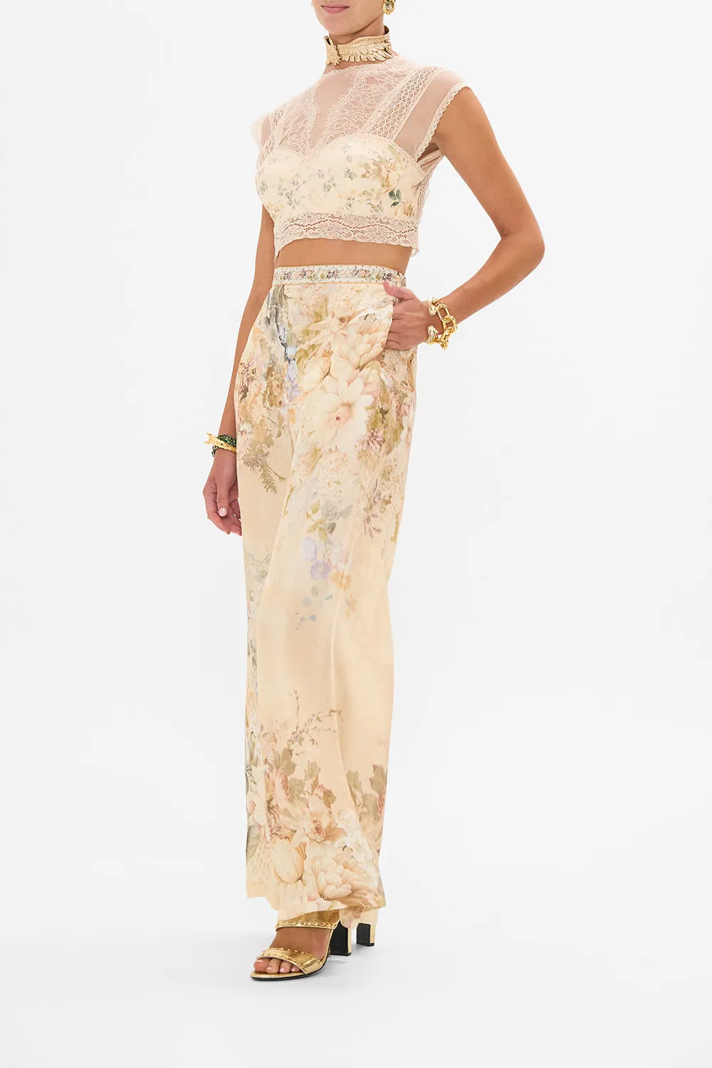 MINIMAL WIDE LEG PANT ADORNED IN ANTIQUITY sold by Camilla product image thumbnail 4