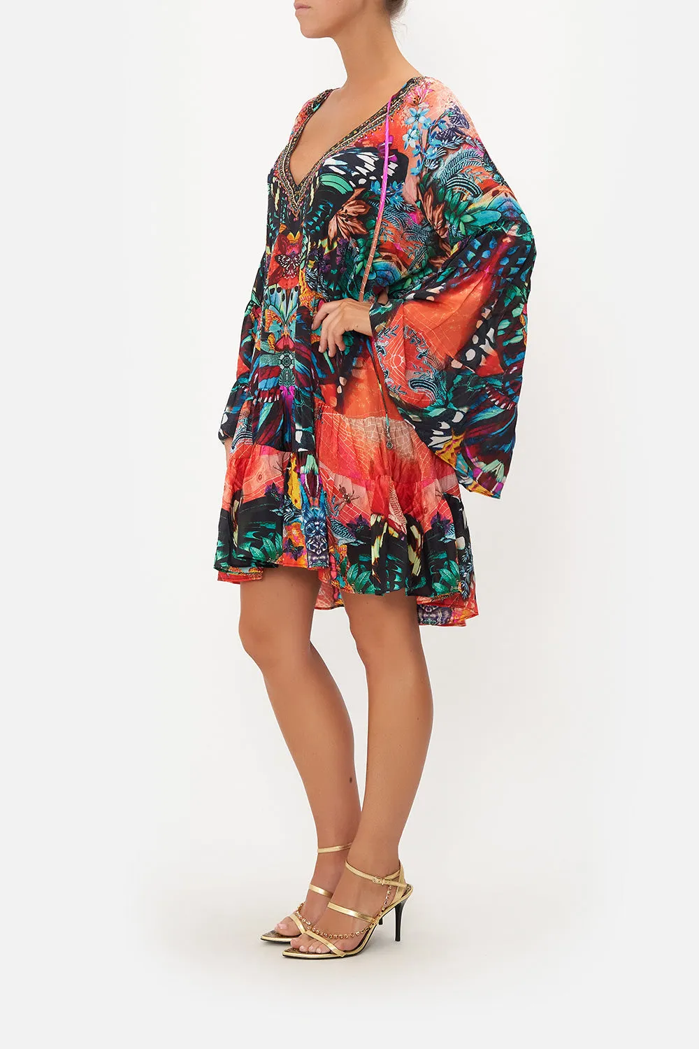 A-LINE GATHERED PANEL DRESS IN A FLUTTER sold by Camilla product image thumbnail 4