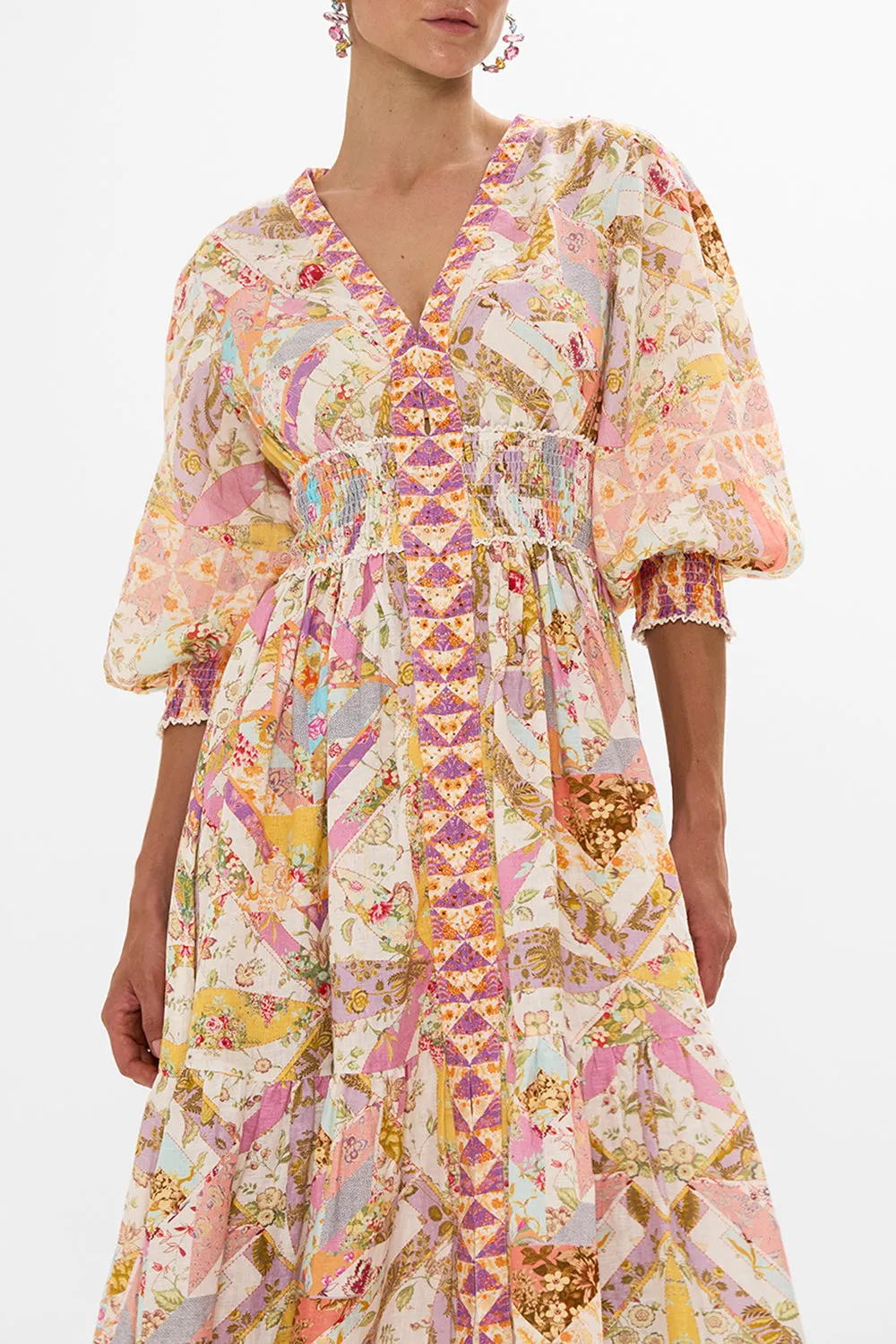 SHIRRED WAISTBAND LONG DRESS SEW YESTERDAY sold by Camilla product image thumbnail 5