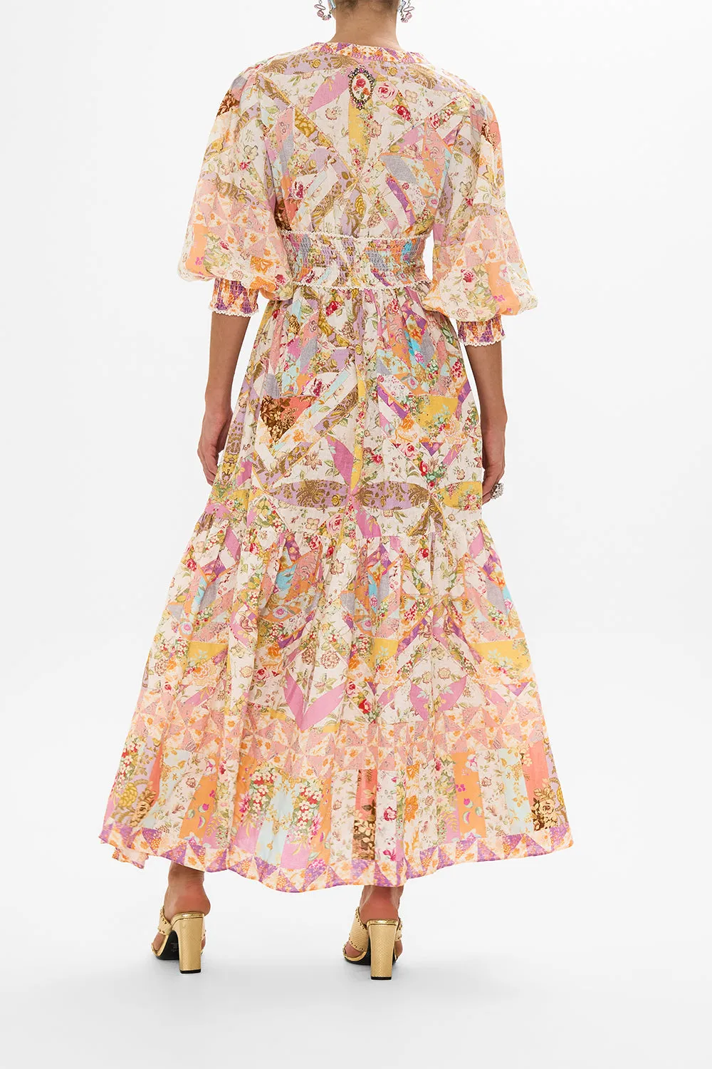 SHIRRED WAISTBAND LONG DRESS SEW YESTERDAY sold by Camilla product image thumbnail 2