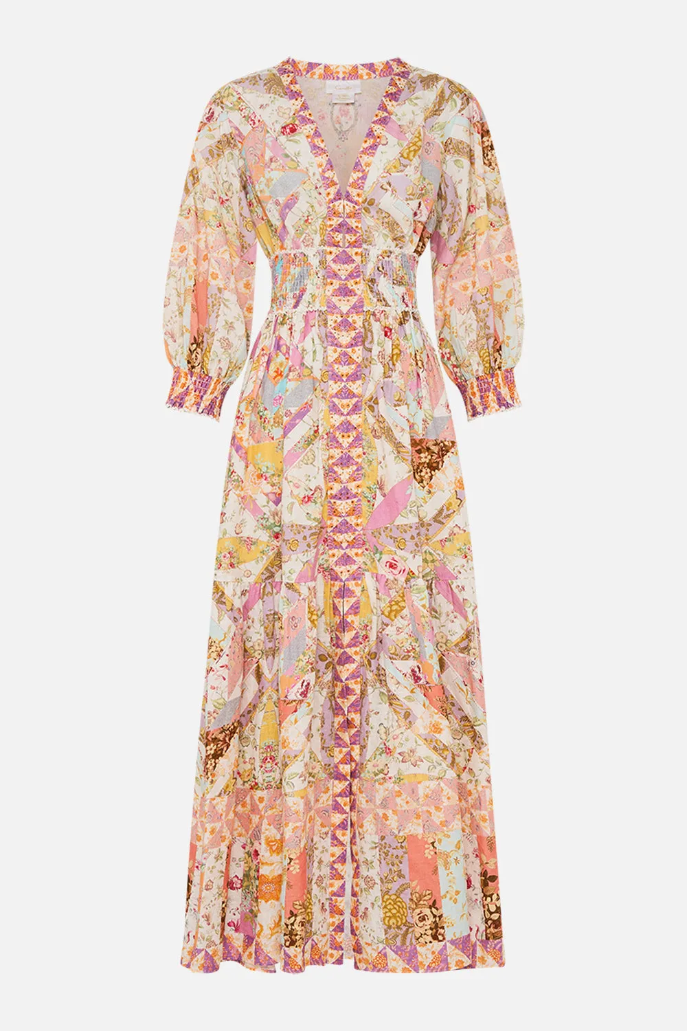 SHIRRED WAISTBAND LONG DRESS SEW YESTERDAY sold by Camilla product image thumbnail 3