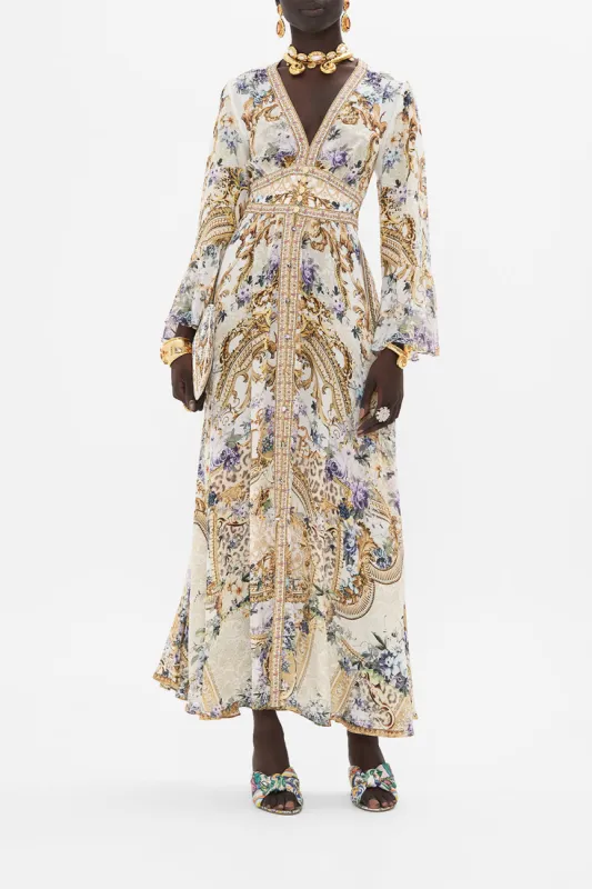 SHAPED WAISTBAND DRESS WITH RUFFLE SLEEVE PALAZZO PLAY DATE sold by Camilla