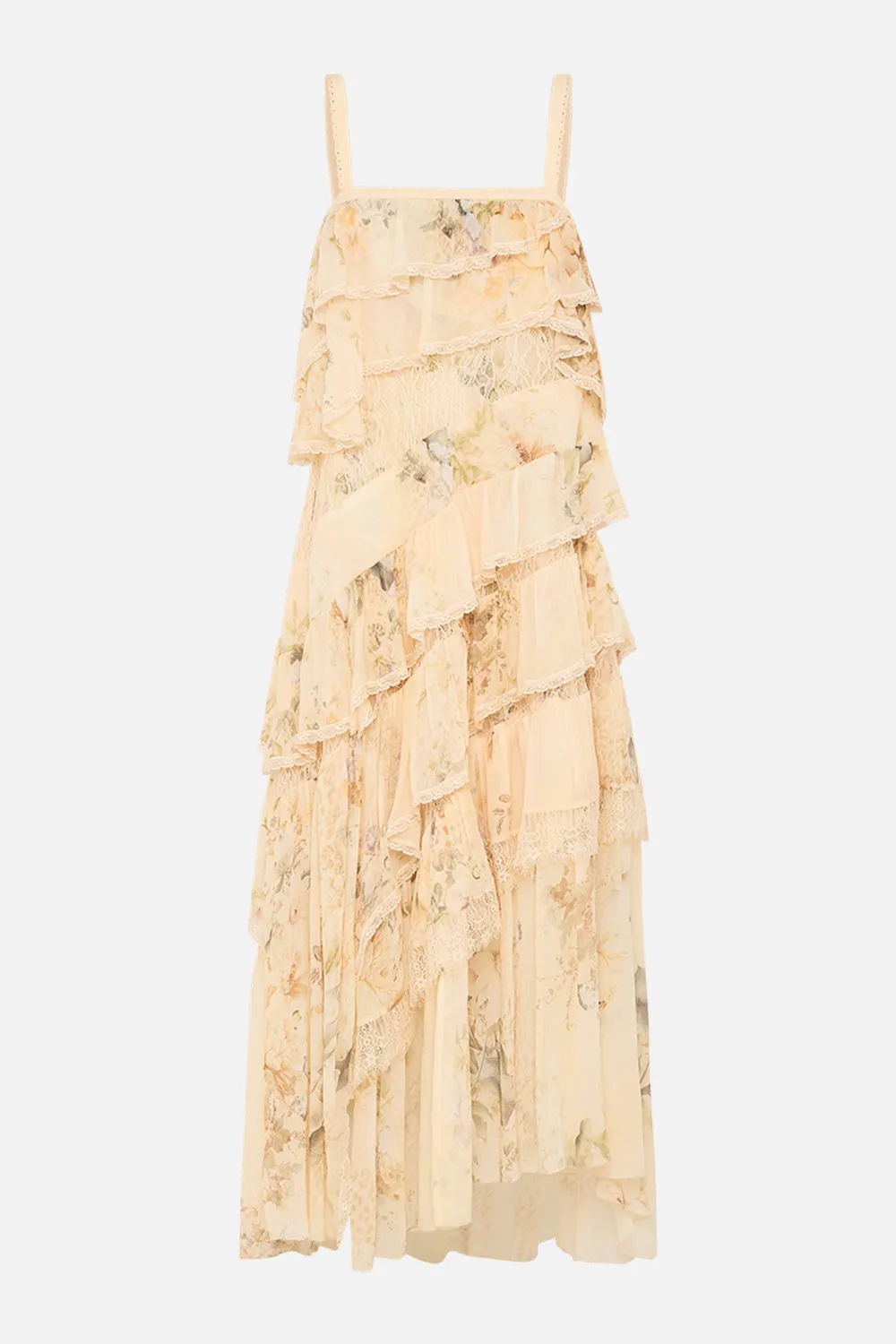 ASYMMETRIC SPLICED LACE DRESS ADORNED IN ANTIQUITY sold by Camilla product image thumbnail 3