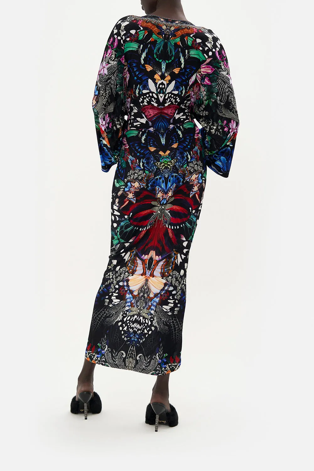 LONG SPLIT FRONT TWIST DRESS FLUTTER BY sold by Camilla product image thumbnail 2