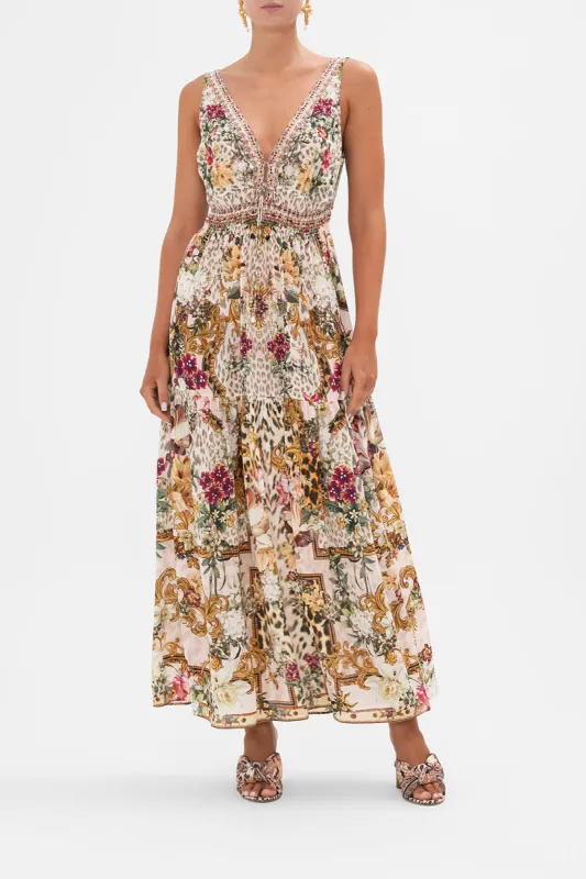 SHIRRED WAIST DETAIL LONG DRESS BAMBINO BLISS sold by Camilla