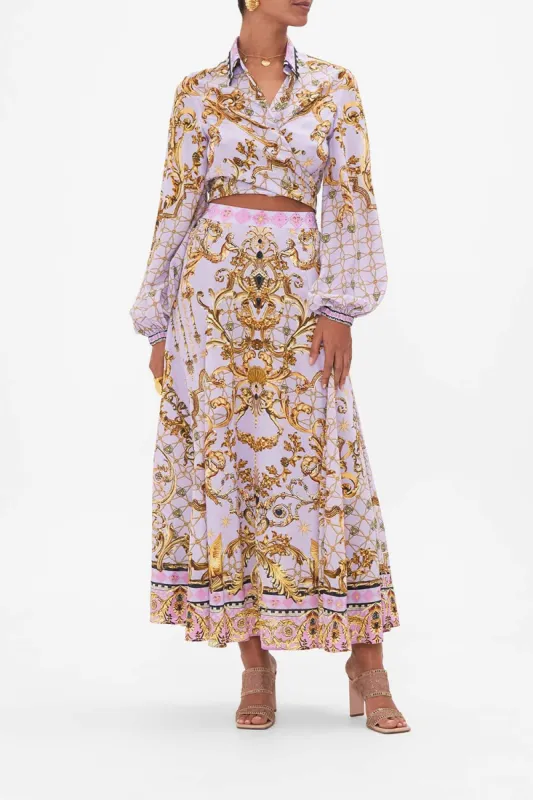 CROPPED WRAP SHIRT LAVENDER EVER AFTER sold by Camilla