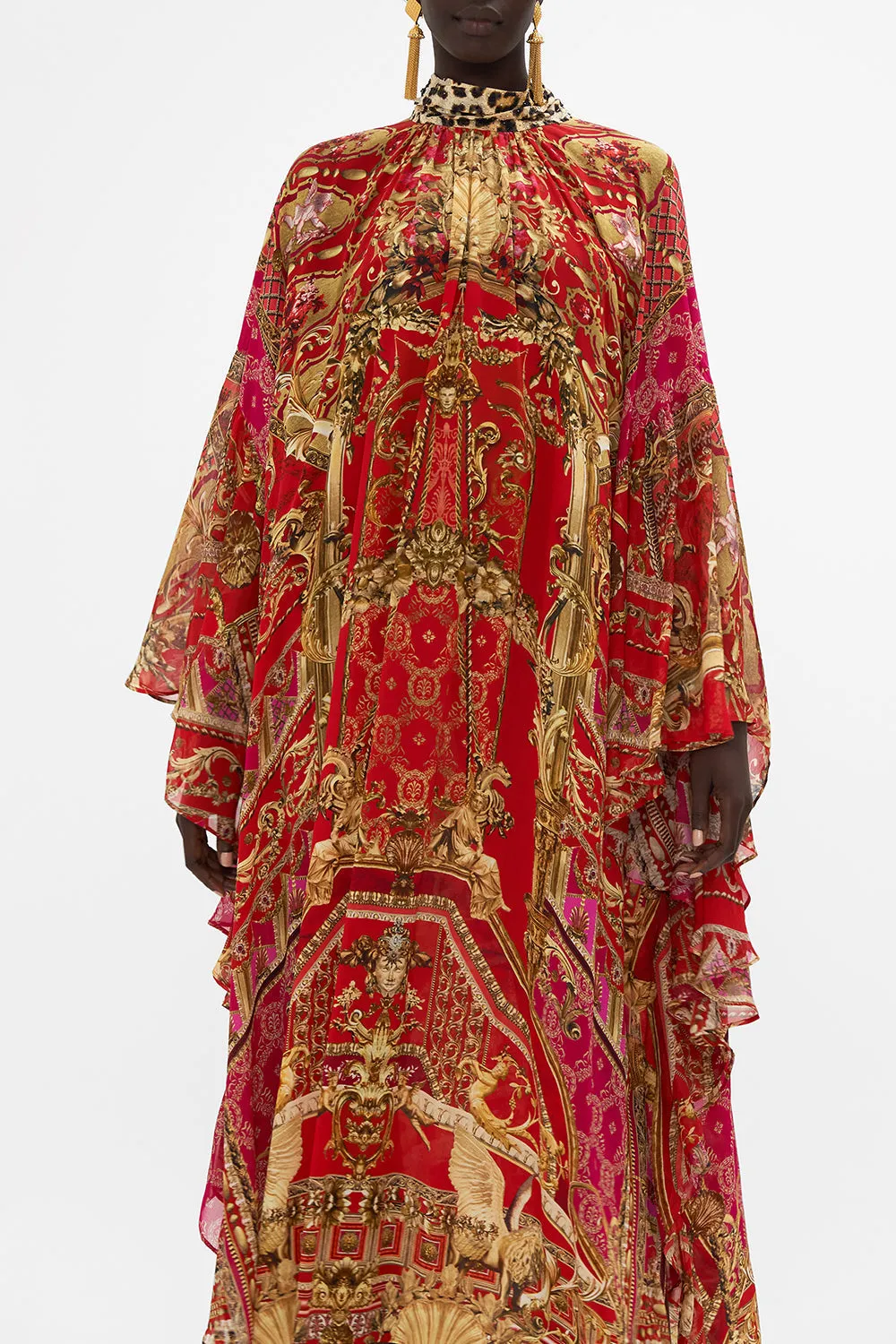 HIGH NECK RUFFLE KAFTAN SWEET SOPRANO sold by Camilla product image thumbnail 5