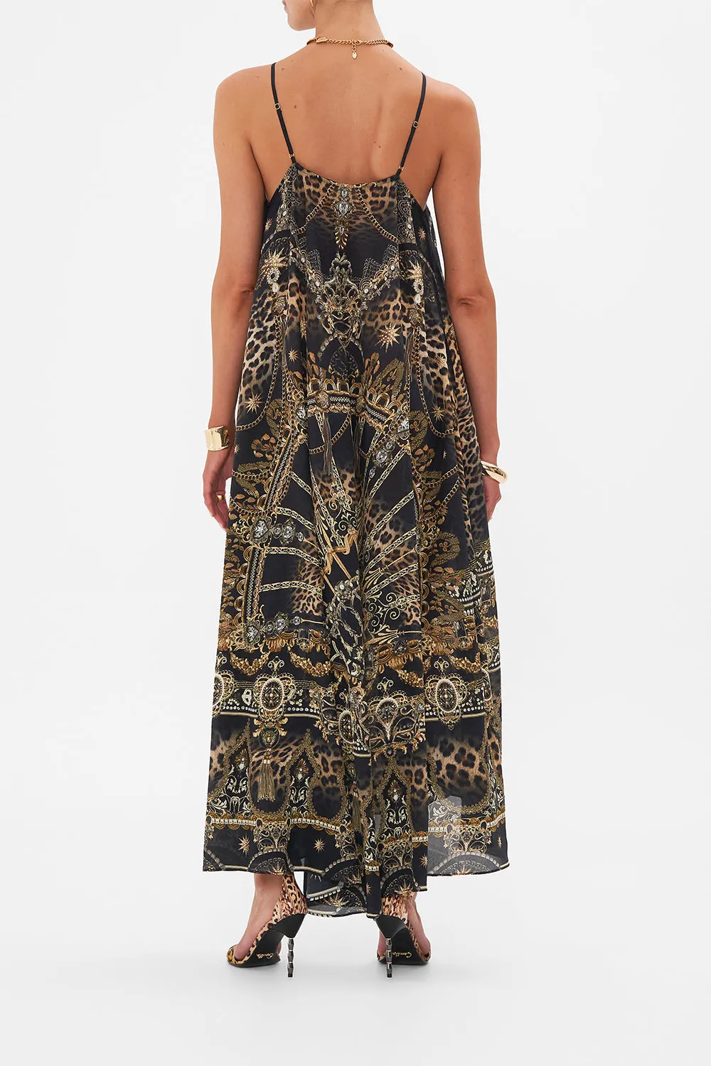 GATHER NECK HALTER MAXI DRESS MASKED AT MOONLIGHT sold by Camilla product image thumbnail 2