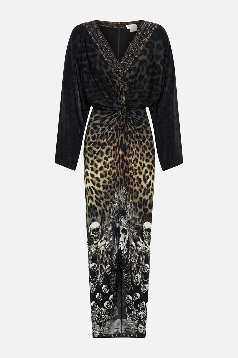 LONG SPLIT FRONT TWIST DRESS ORDER OF DISORDER sold by Camilla product image thumbnail 3