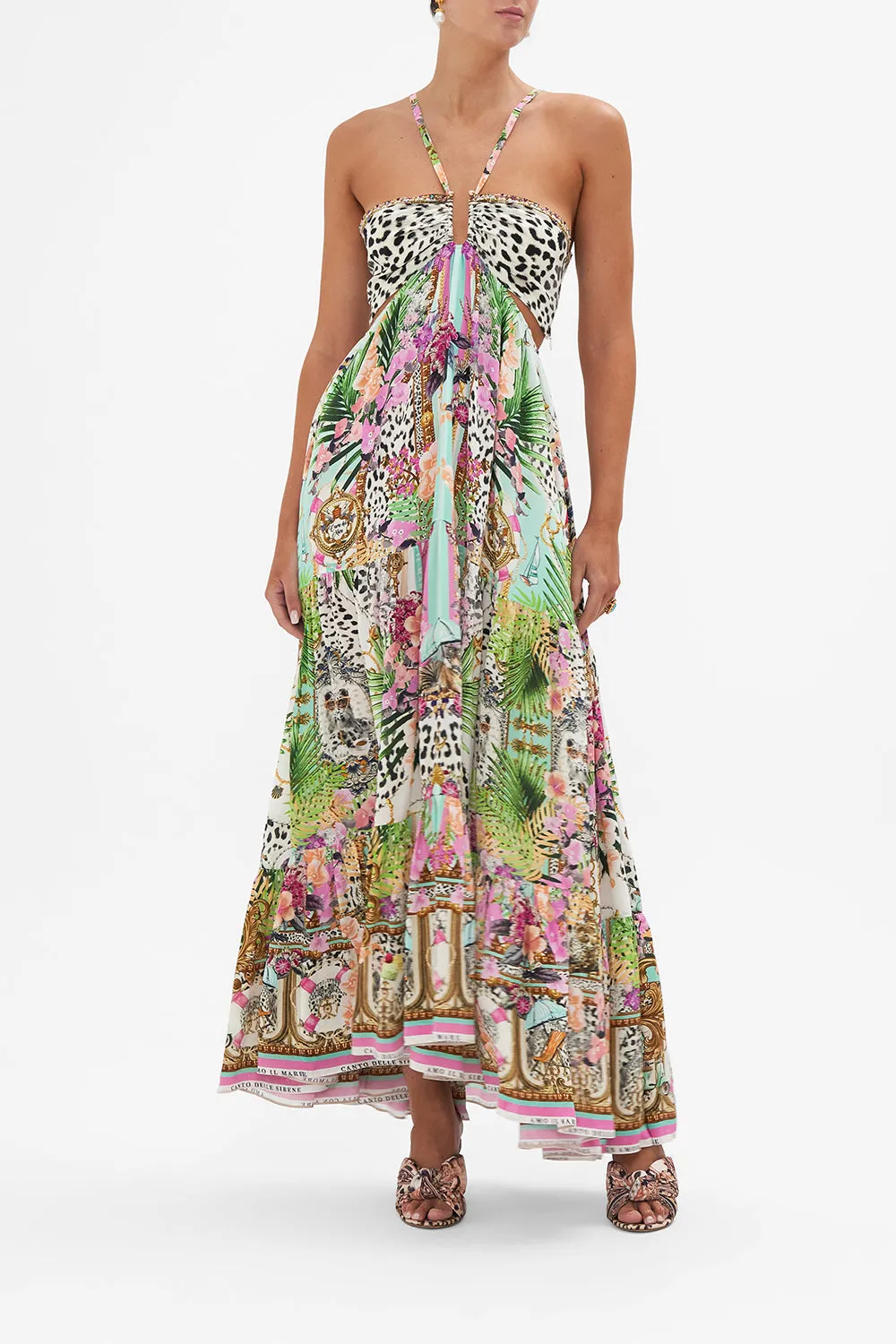 GATHERED CUT OUT DRESS DEAR AMORE MIO sold by Camilla