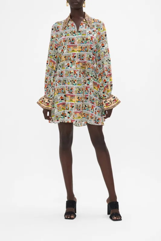 SHIFT SHIRT DRESS A TRIP DOWN THE COMIC STRIP sold by Camilla