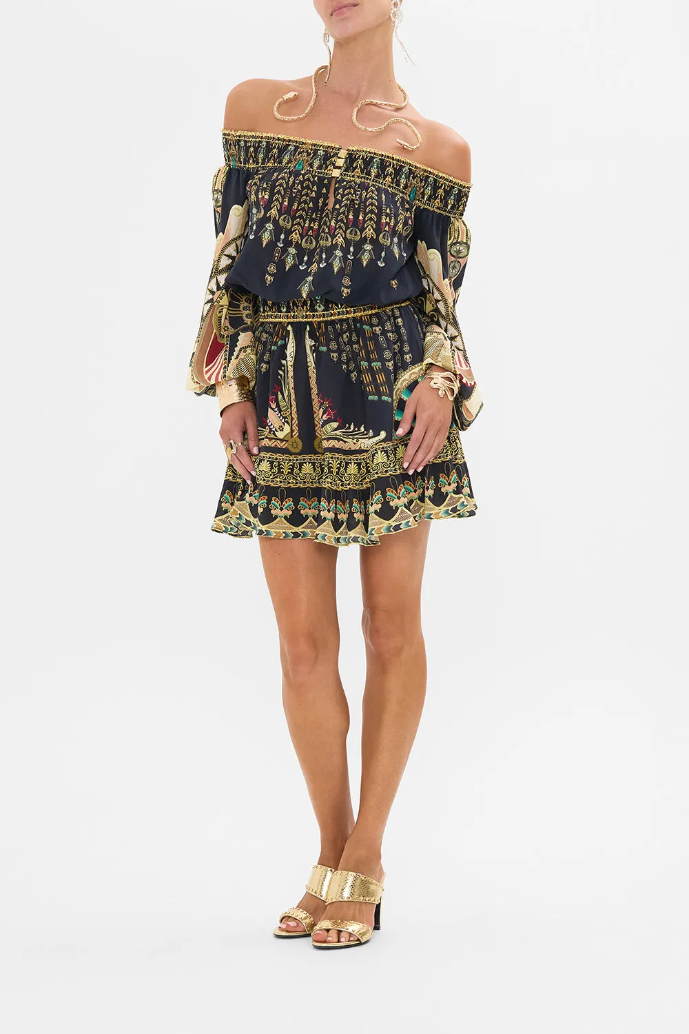 OFF SHOULDER SHORT DRESS THEY CALLED HER NEFERTARI sold by Camilla product image thumbnail 4