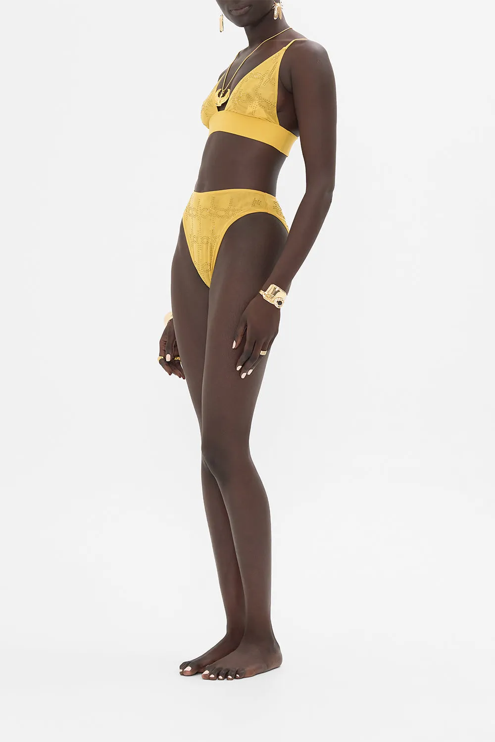 MESH SOFT PULL ON TRI BRA GOLD sold by Camilla product image thumbnail 4