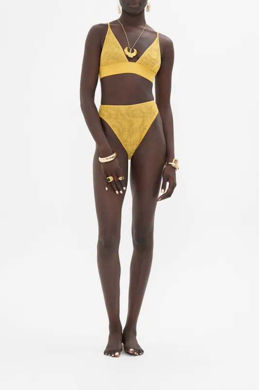 MESH SOFT PULL ON TRI BRA GOLD sold by Camilla