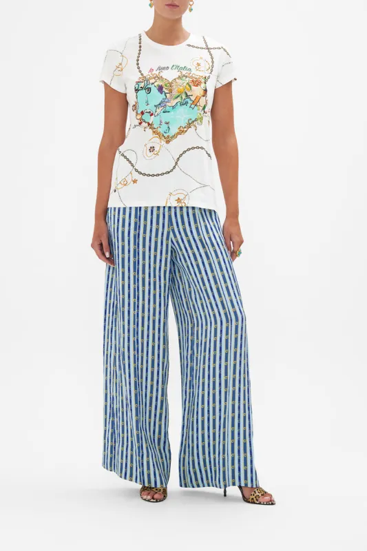 ORGANIC COTTON SLIM FIT TEE AMALFI LULLABY sold by Camilla