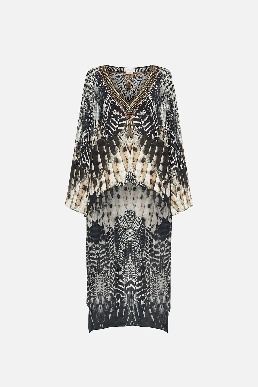 HIGH LOW FLARED BLOUSE NIGHT OWL sold by Camilla product image thumbnail 3