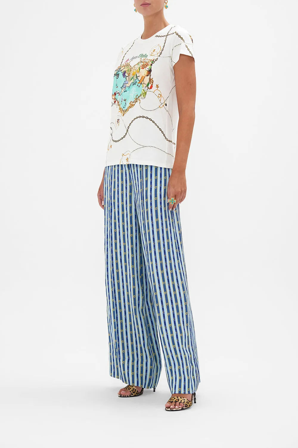 ORGANIC COTTON SLIM FIT TEE AMALFI LULLABY sold by Camilla product image thumbnail 5