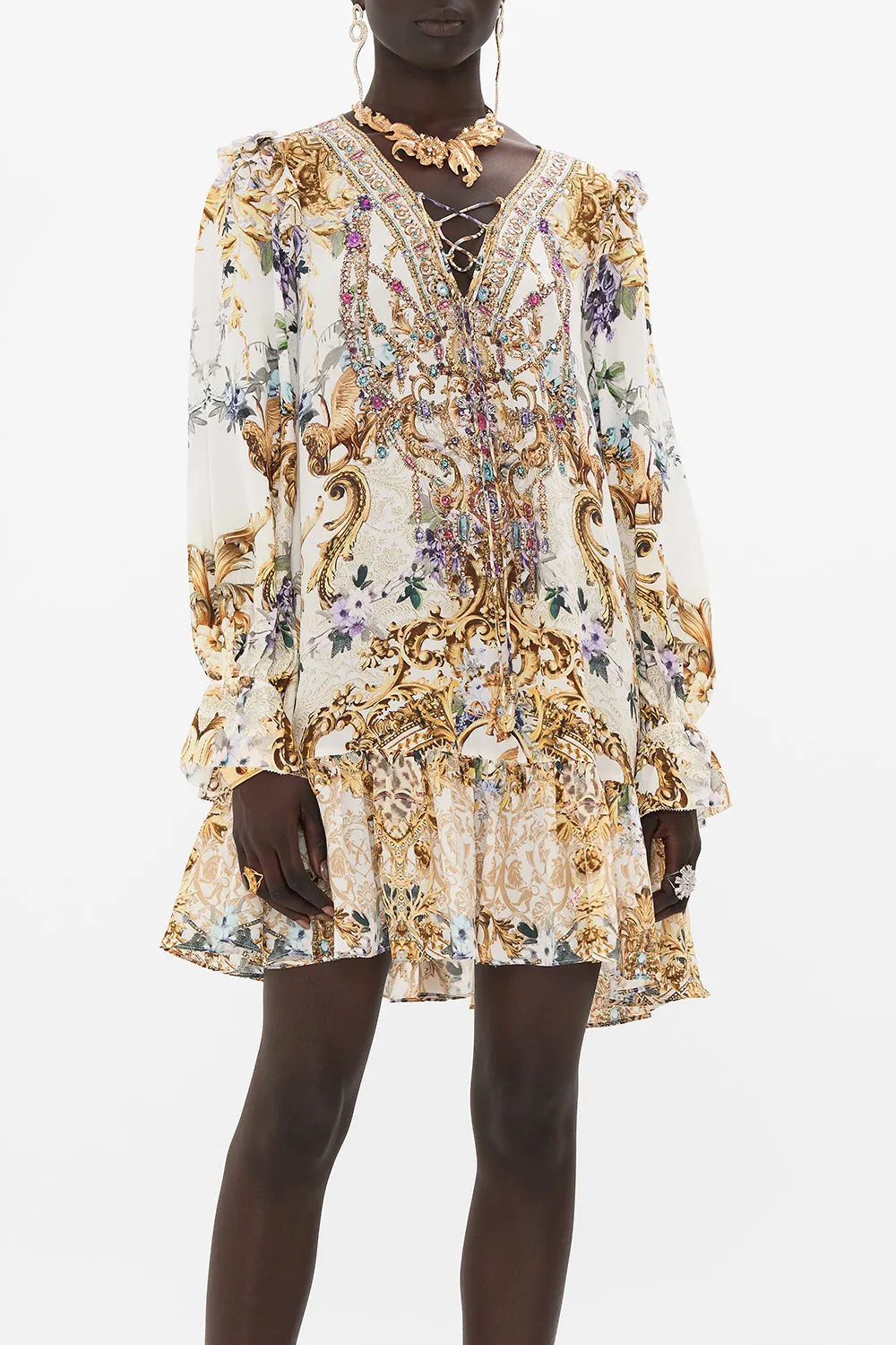 RUFFLE LACE UP DRESS PALAZZO PLAY DATE sold by Camilla product image thumbnail 5