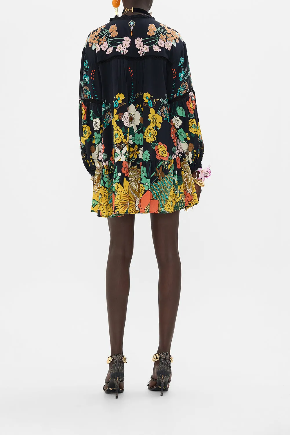 PINTUCK YOKE SHORT DRESS WE WORE FOLKLORE sold by Camilla product image thumbnail 2