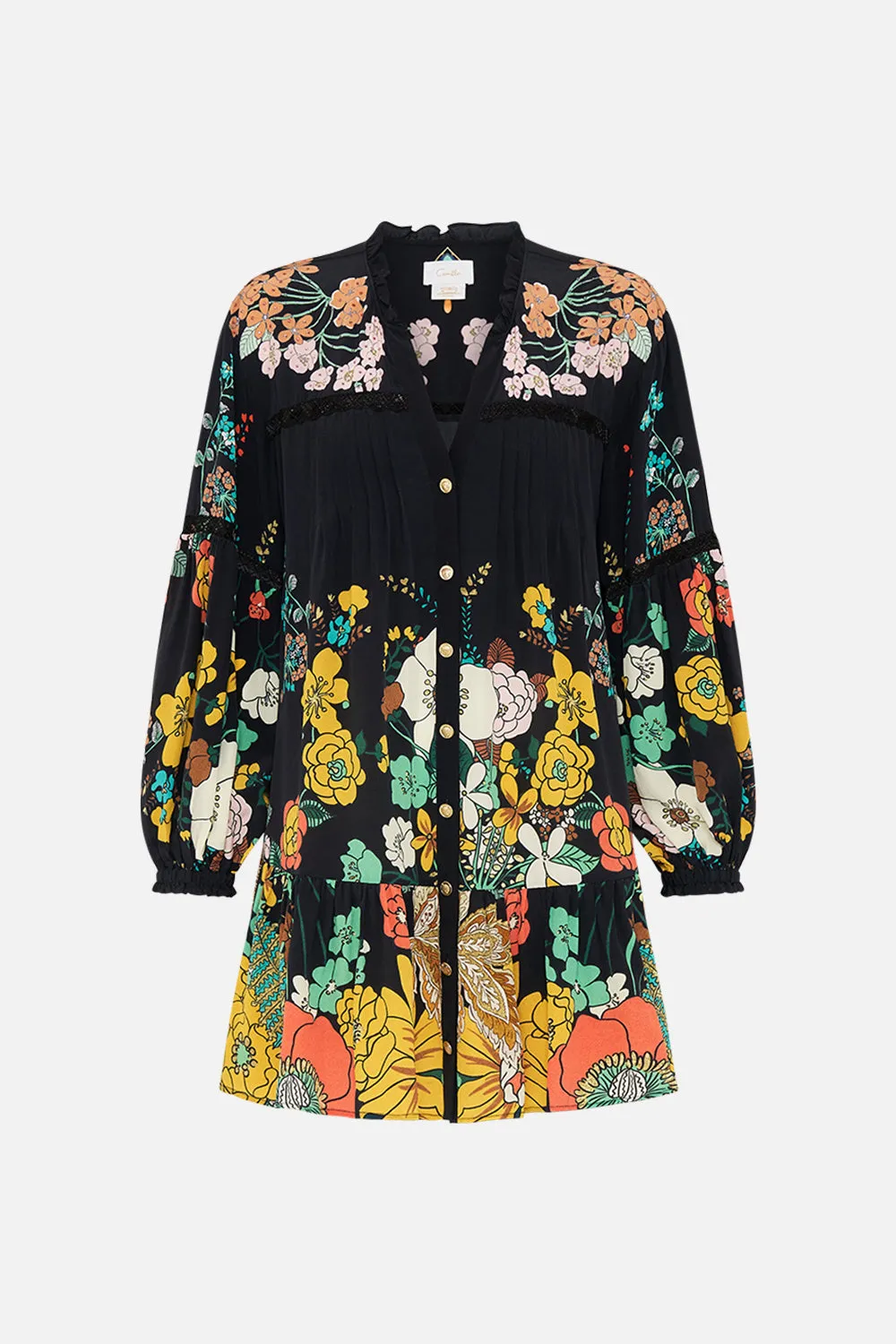 PINTUCK YOKE SHORT DRESS WE WORE FOLKLORE sold by Camilla product image thumbnail 3