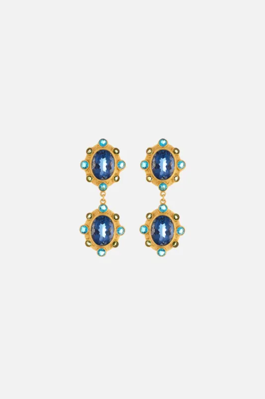 CALYPSO TOPAZ EARRINGS MULTI sold by Camilla