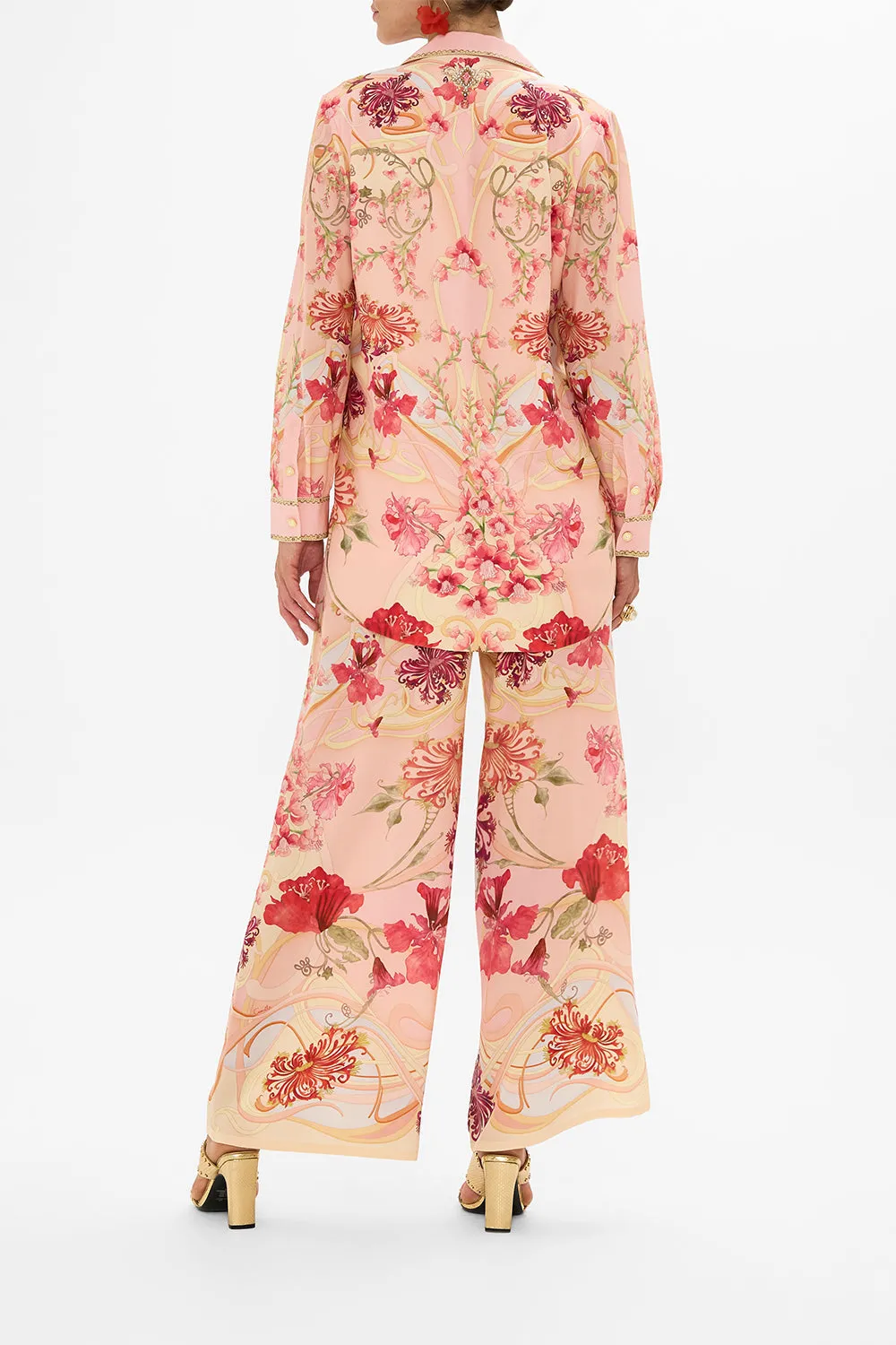 DOUBLE BREASTED SOFT JACKET BLOSSOMS AND BRUSHSTROKES sold by Camilla product image thumbnail 2