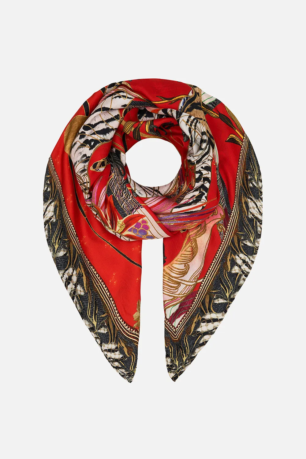 LARGE SQUARE SCARF THE LEGEND OF ZIBA sold by Camilla