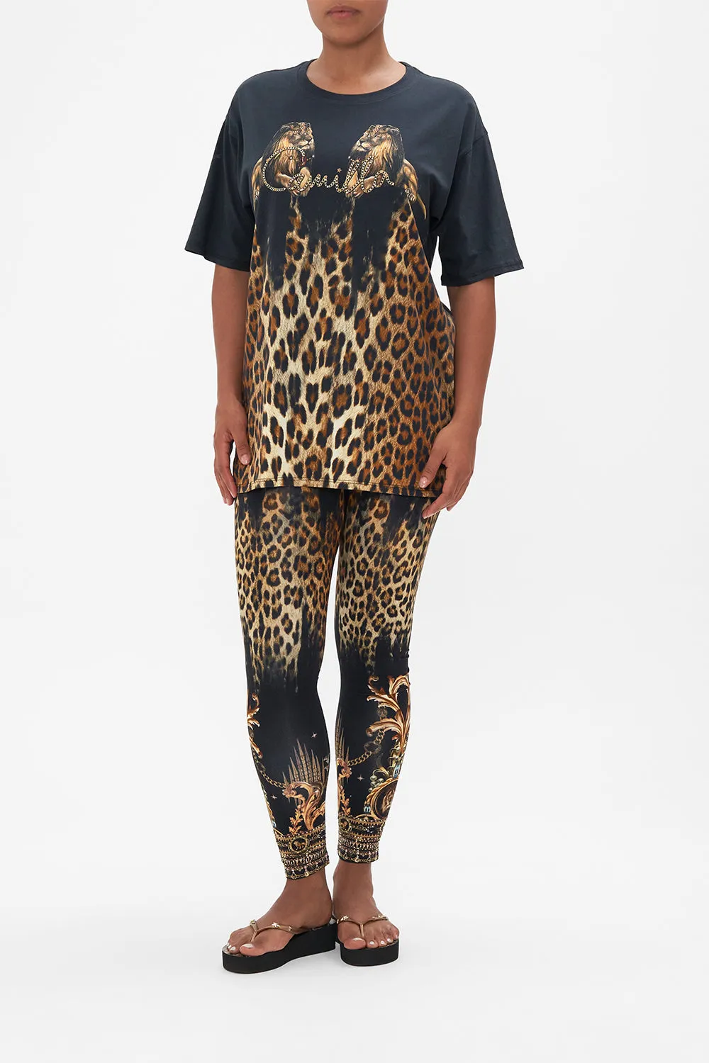 ORGANIC COTTON OVERSIZE BAND TEE - PRINTED JUNGLE DREAMING sold by Camilla