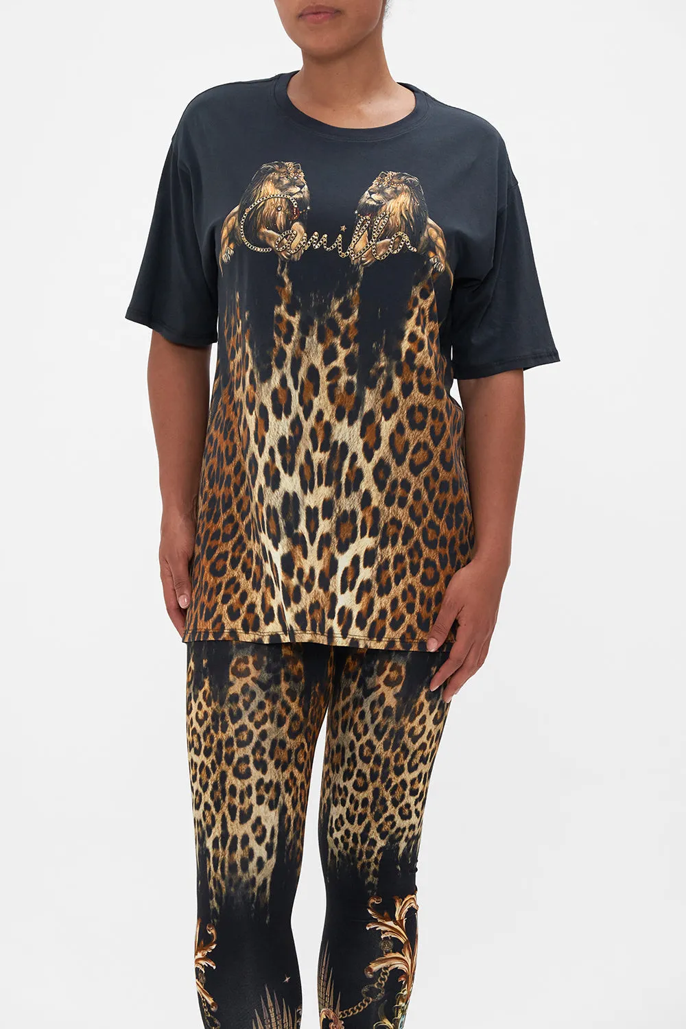 ORGANIC COTTON OVERSIZE BAND TEE - PRINTED JUNGLE DREAMING sold by Camilla product image thumbnail 5
