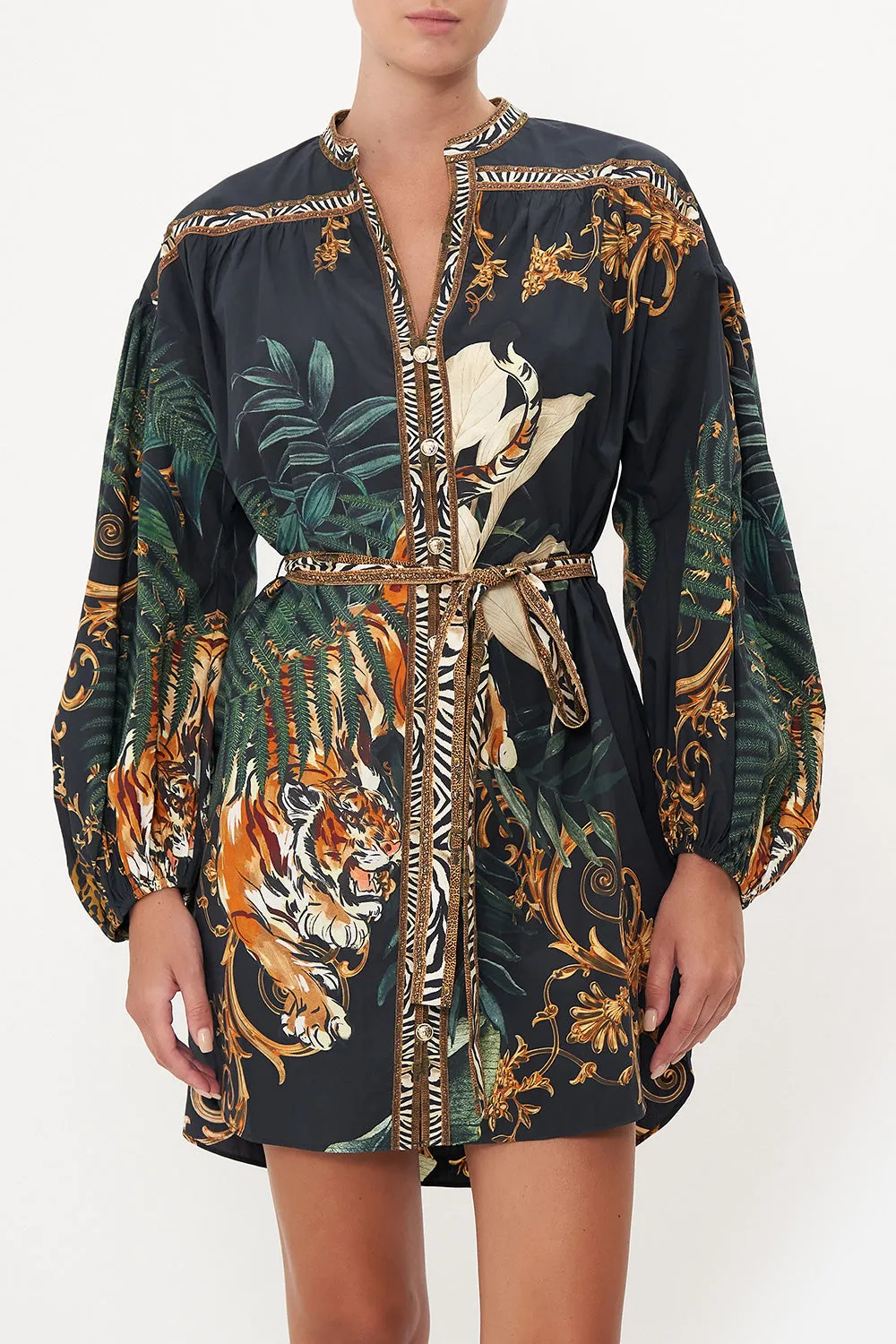 BLOUSON SLEEVE SHIRT DRESS EASY TIGER sold by Camilla product image thumbnail 5