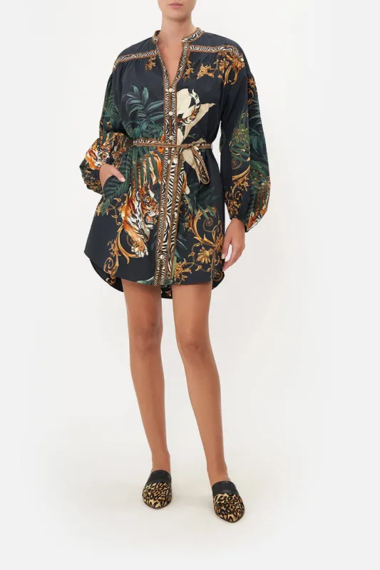 BLOUSON SLEEVE SHIRT DRESS EASY TIGER sold by Camilla