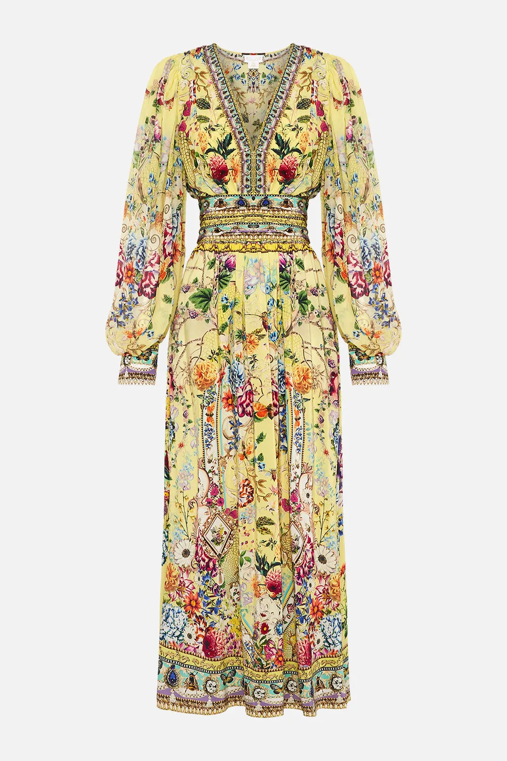 LONG DRESS WITH BLOUSON SLEEVE BIRDS AND THE BEES sold by Camilla product image thumbnail 3