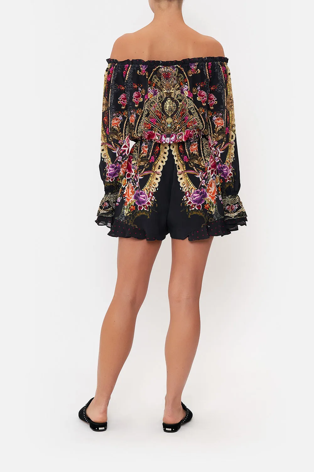 DROP SHOULDER FRILL PLAYSUIT DANCE WITH DUENDE sold by Camilla product image thumbnail 2