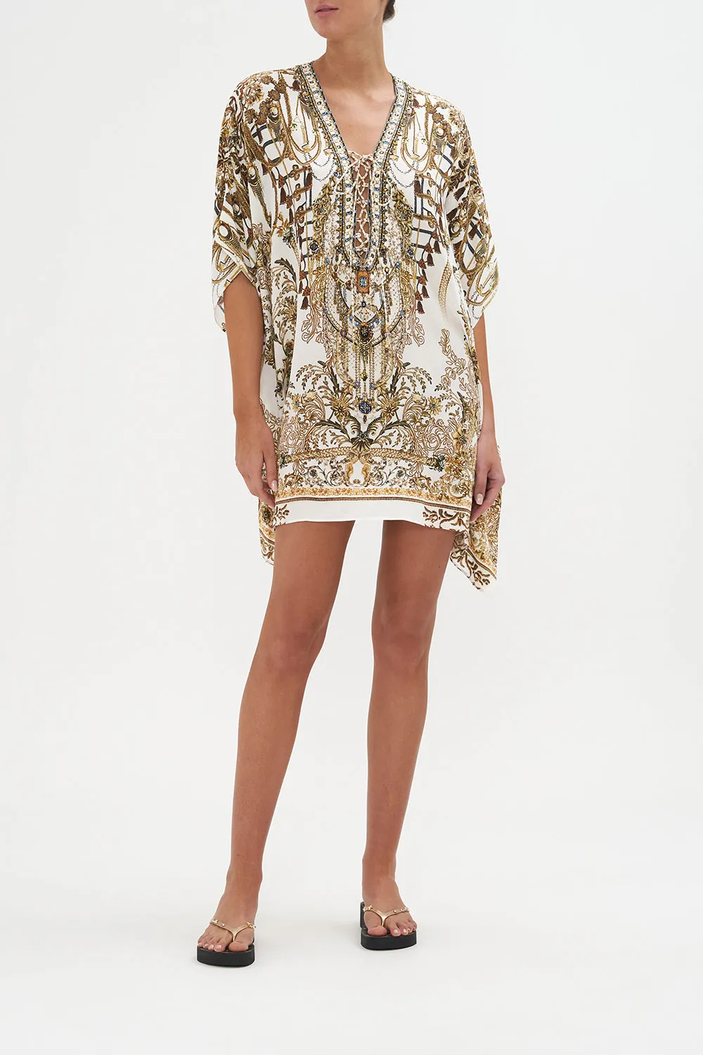 SHORT LACE UP KAFTAN ROAD TO RICHESSE sold by Camilla
