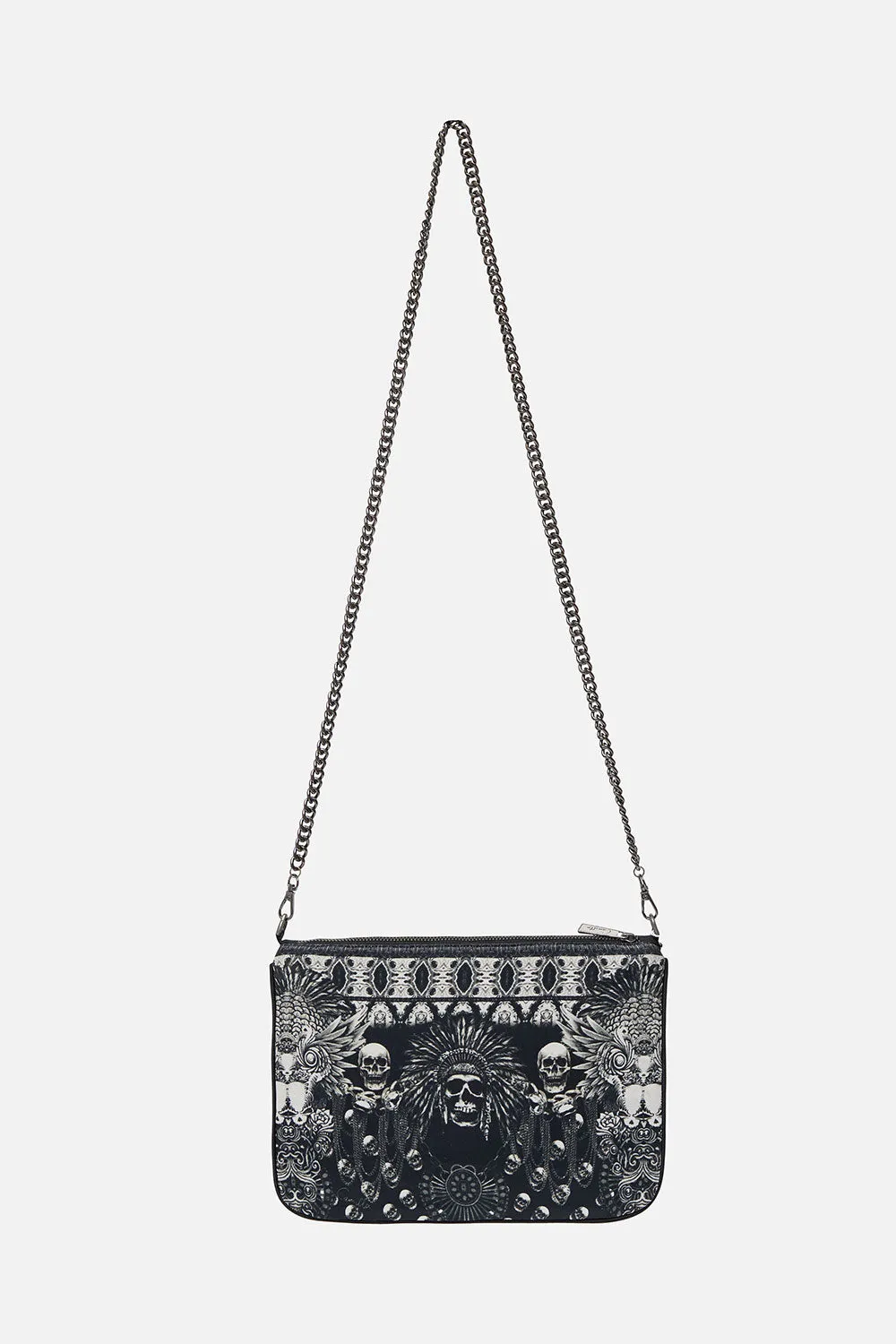 EMBELLISHED ZIP TOP CLUTCH WITH STRAP ORDER OF DISORDER sold by Camilla product image thumbnail 2