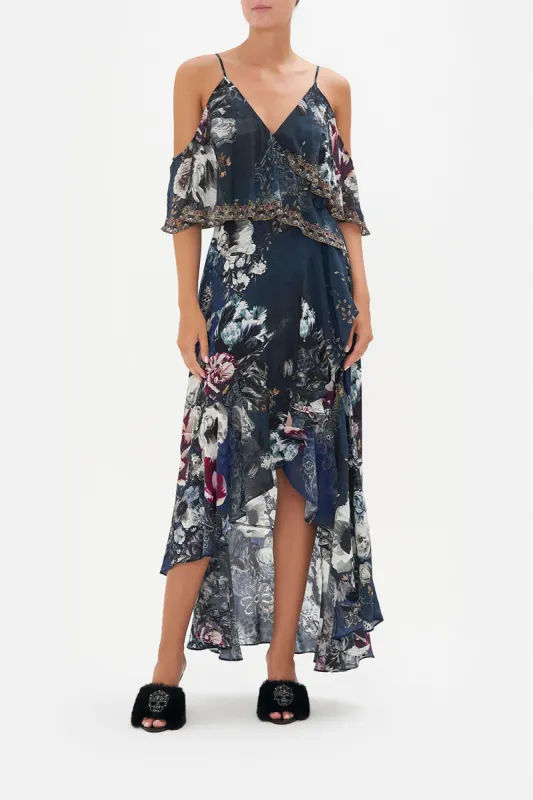 RUFFLE OVERLAYER WRAP DRESS NOT A WALLFLOWER sold by Camilla