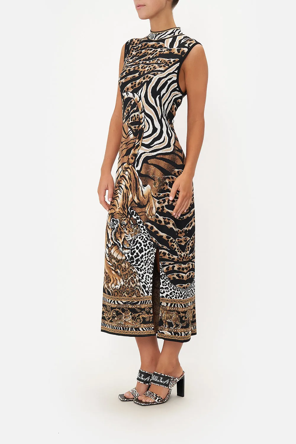 EXTENDED NECK KNIT DRESS WHATS NEW PUSSYCAT sold by Camilla product image thumbnail 4