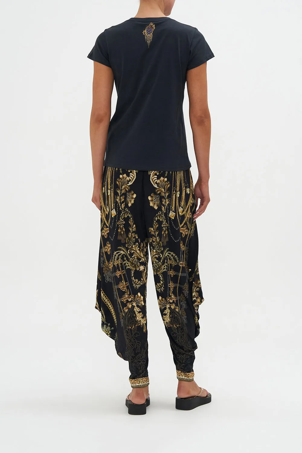 SLIM FIT ROUND NECK T-SHIRT THE NIGHT IS NOIR sold by Camilla product image thumbnail 2