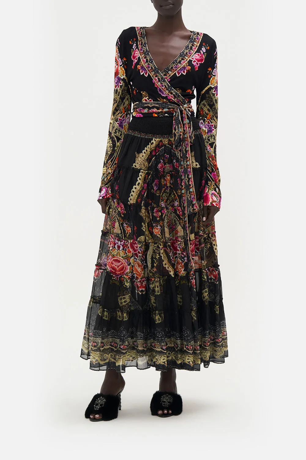 LONG SLEEVE WRAP TOP DANCE WITH DUENDE sold by Camilla