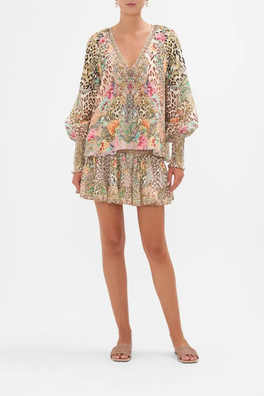 SHIRRED CUFF BLOUSE QUEEN ATLANTIS sold by Camilla