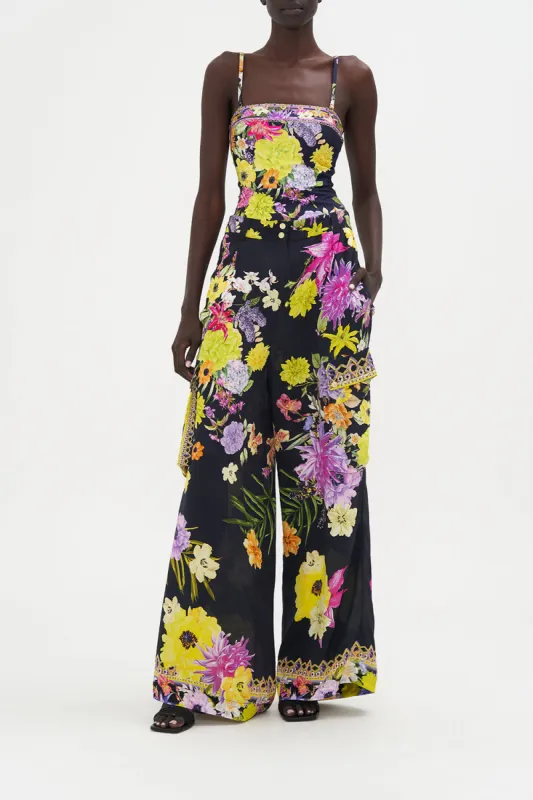 WIDE LEG UTILITY PANTS PEACE BE WITH YOU sold by Camilla