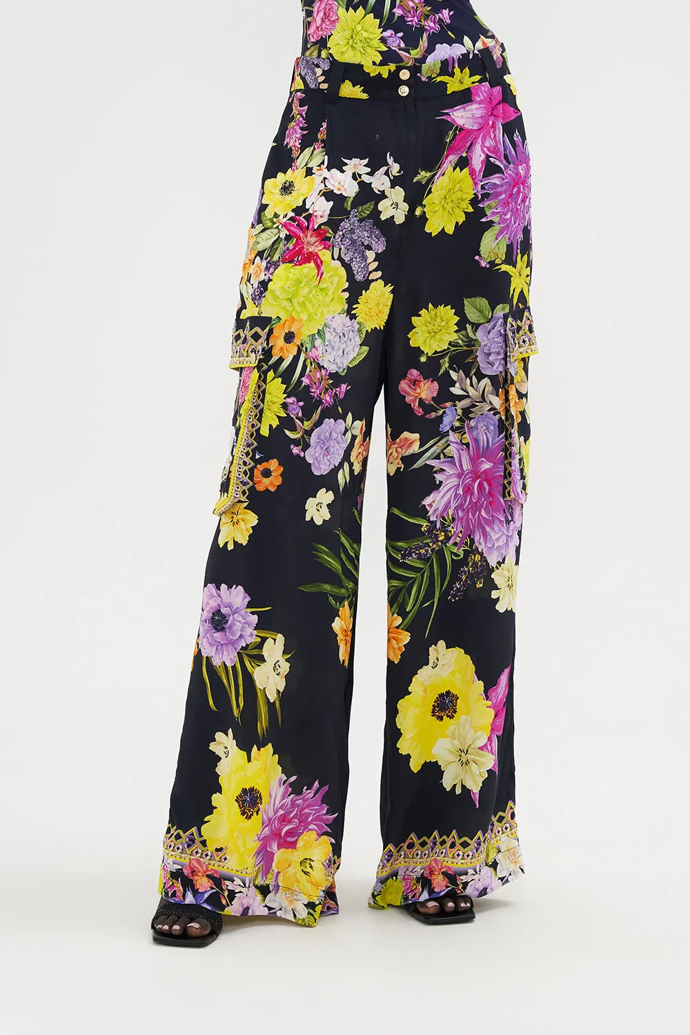 WIDE LEG UTILITY PANTS PEACE BE WITH YOU sold by Camilla product image thumbnail 5