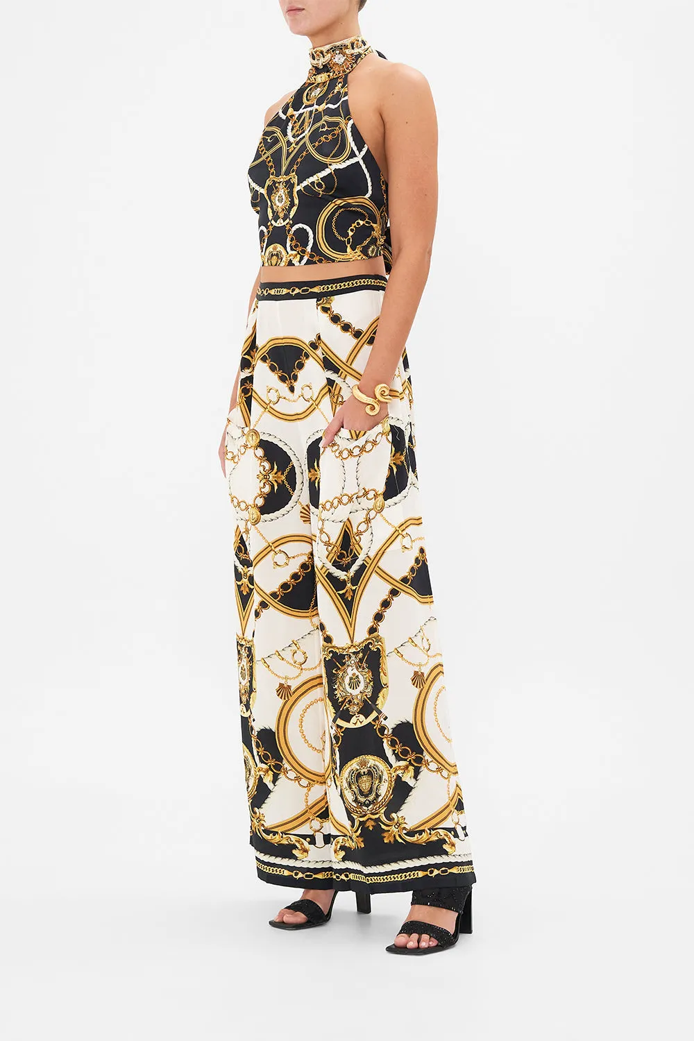 WIDE LEG TROUSER WITH FRONT POCKETS SEA CHARM sold by Camilla product image thumbnail 4